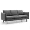 DALTON 3 Seater Sofa - Dark Grey & Black(Dalton 3 Seater Sofa Dark Grey) -Modern Furniture MS SF328 1 1078 Bflipped 1000