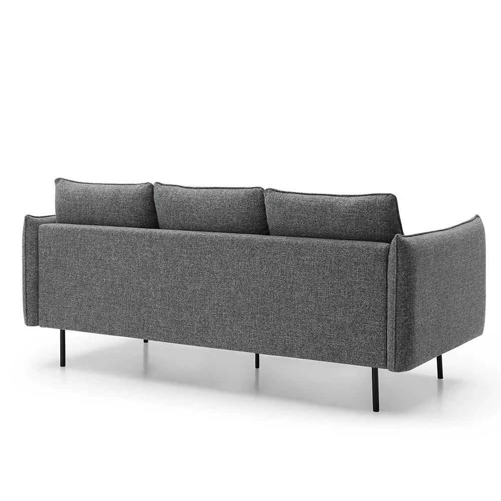 DALTON 3 Seater Sofa - Dark Grey & Black(Dalton 3 Seater Sofa Dark Grey) 8 DALTON 3 Seater Sofa - Dark Grey & Black(Dalton 3 Seater Sofa Dark Grey) - Image 6