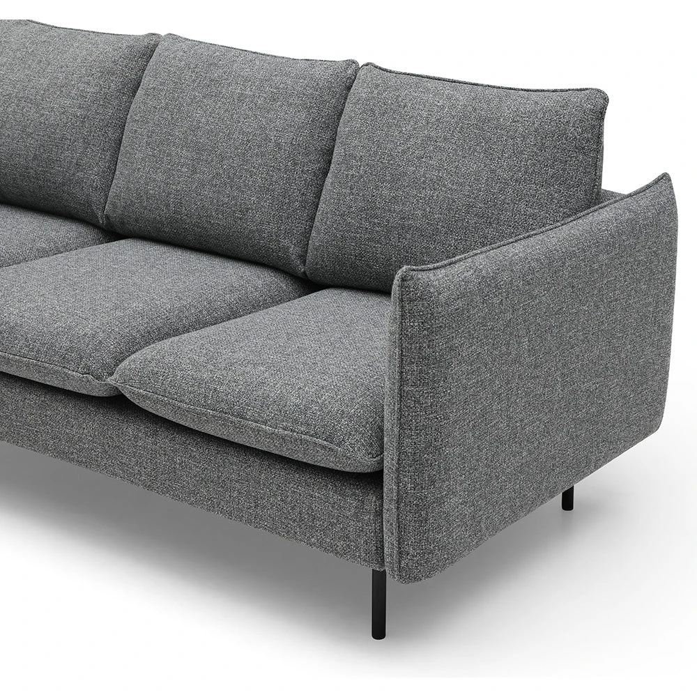 DALTON 3 Seater Sofa - Dark Grey & Black(Dalton 3 Seater Sofa Dark Grey) 10 DALTON 3 Seater Sofa - Dark Grey & Black(Dalton 3 Seater Sofa Dark Grey) - Image 8