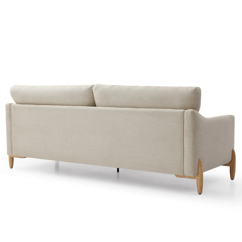 VIENNA3 Seater Sofa - Beige & Oak(Vienna 3 Seater Sofa Cream) 7 VIENNA3 Seater Sofa - Beige & Oak(Vienna 3 Seater Sofa Cream) - Image 5