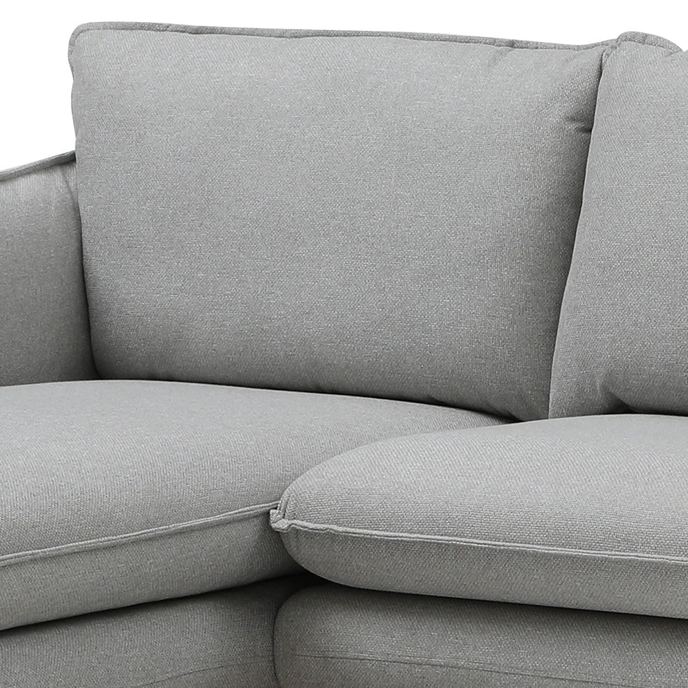 BRONTE 3 Seater Sofa With Right Chaise - Light Grey & Oak(Bronte 3 Seater Sofa With Right Chaise Light Grey) 9 BRONTE 3 Seater Sofa With Right Chaise - Light Grey & Oak(Bronte 3 Seater Sofa With Right Chaise Light Grey) - Image 7