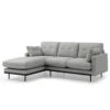HAVANA 3 Seater Sofa With Left Chaise - Light Grey & Black(Havana 3 Seater Sofa With Left Chaise Light Grey) 2 HAVANA 3 Seater Sofa With Left Chaise - Light Grey & Black(Havana 3 Seater Sofa With Left Chaise Light Grey) -Modern Furniture MS SF408 1250 L B 1000