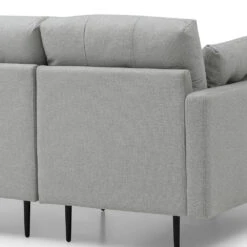 HAVANA 3 Seater Sofa With Left Chaise - Light Grey & Black(Havana 3 Seater Sofa With Left Chaise Light Grey) -Modern Furniture MS SF408 1250 L Ccloseup2 1000