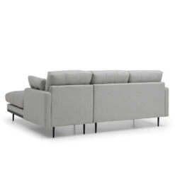 HAVANA 3 Seater Sofa With Right Chaise - Light Grey & Black(Havana 3 Seater Sofa With Right Chaise Light Grey) -Modern Furniture MS SF408 1250 R C 1000