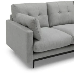 HAVANA 3 Seater Sofa With Right Chaise - Light Grey & Black(Havana 3 Seater Sofa With Right Chaise Light Grey) -Modern Furniture MS SF408 1250 R D 1000