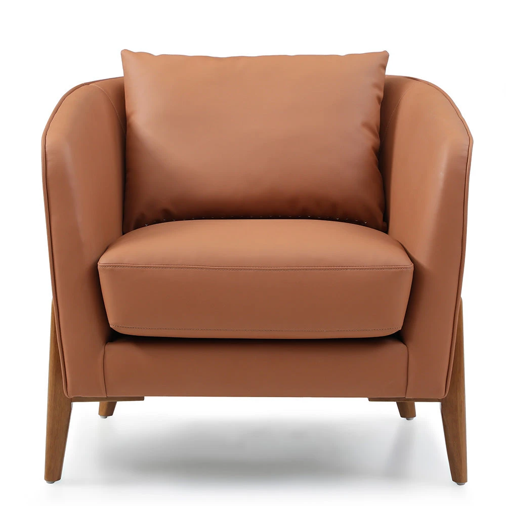 JUNO Lounge Chair - Tan & Walnut(Juno Lounge Chair Tan Walnut) 5 JUNO Lounge Chair - Tan & Walnut(Juno Lounge Chair Tan Walnut) - Image 3