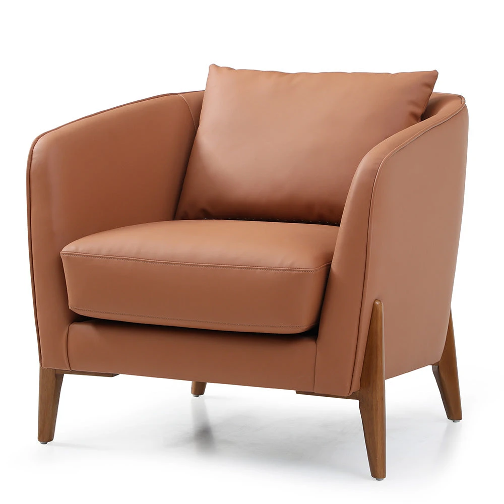JUNO Lounge Chair - Tan & Walnut(Juno Lounge Chair Tan Walnut) 6 JUNO Lounge Chair - Tan & Walnut(Juno Lounge Chair Tan Walnut) - Image 4