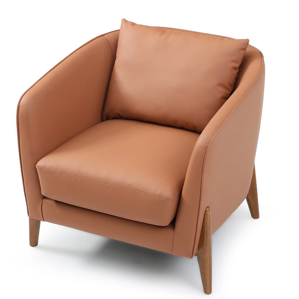JUNO Lounge Chair - Tan & Walnut(Juno Lounge Chair Tan Walnut) 8 JUNO Lounge Chair - Tan & Walnut(Juno Lounge Chair Tan Walnut) - Image 6