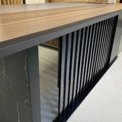 MADEIRA Executive Desk 220cm Left Return - Hazelnut & Grey(Madeira Executive Desk 220cm Left Return Hazelnut Grey) 38 MADEIRA Executive Desk 220cm Left Return - Hazelnut & Grey(Madeira Executive Desk 220cm Left Return Hazelnut Grey) -Modern Furniture Madeiradesk Grill 1000
