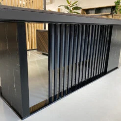 MADEIRA Executive Desk 220cm Left Return - Hazelnut & Grey(Madeira Executive Desk 220cm Left Return Hazelnut Grey) 34 MADEIRA Executive Desk 220cm Left Return - Hazelnut & Grey(Madeira Executive Desk 220cm Left Return Hazelnut Grey) -Modern Furniture Madeiradesk Grill2L 1000