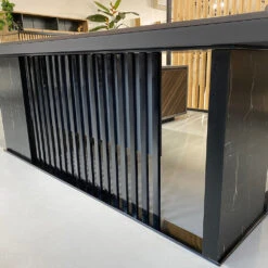 MADEIRA Executive Desk 220cm Right Return - Hazelnut & Grey(Copy Of Madeira Executive Desk 220cm Right Return Hazelnut Grey) 37 MADEIRA Executive Desk 220cm Right Return - Hazelnut & Grey(Copy Of Madeira Executive Desk 220cm Right Return Hazelnut Grey) -Modern Furniture Madeiradesk Grill2R 1000