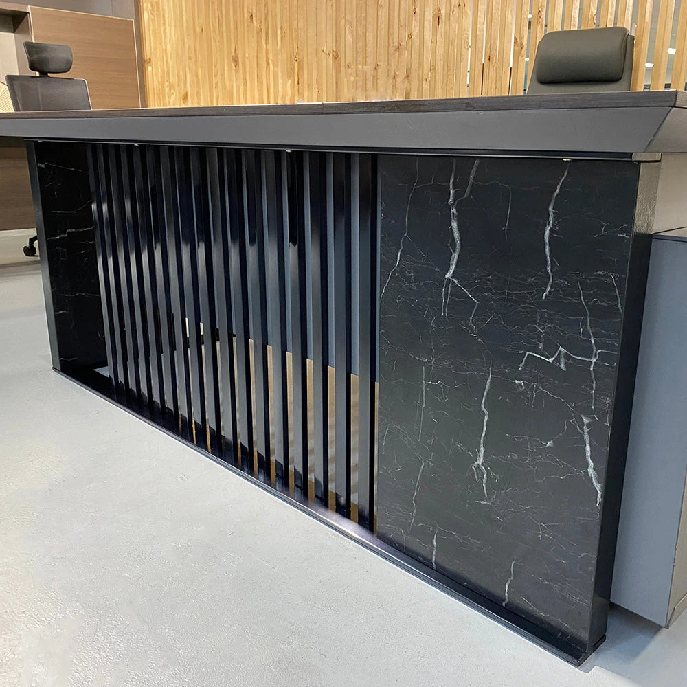 MADEIRA Executive Desk 220cm Left Return - Hazelnut & Grey(Madeira Executive Desk 220cm Left Return Hazelnut Grey) 14 MADEIRA Executive Desk 220cm Left Return - Hazelnut & Grey(Madeira Executive Desk 220cm Left Return Hazelnut Grey) - Image 12