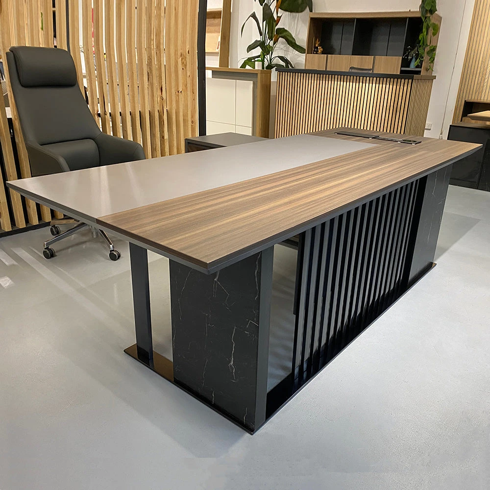 MADEIRA Executive Desk 220cm Left Return - Hazelnut & Grey(Madeira Executive Desk 220cm Left Return Hazelnut Grey) 12 MADEIRA Executive Desk 220cm Left Return - Hazelnut & Grey(Madeira Executive Desk 220cm Left Return Hazelnut Grey) - Image 10