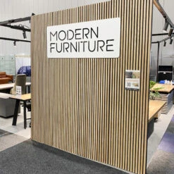 WOODFLEX Flexible Acoustic Wood Slat Wall Panel, Oak Veneer - 2700mm X 600mm(Woodflex Flexible Acoustic Wall Panel Oak Veneer) -Modern Furniture Main3 800