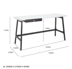 MOREY Study Desk - White & Black(Morey Working Desk In White) 15 MOREY Study Desk - White & Black(Morey Working Desk In White) -Modern Furniture MoreyDeskdms 800 5cfcc9e5 02ea 4cd9 94dc cb310643d11c