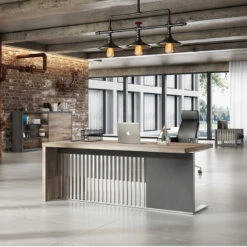 AFTAN Display Unit 240cm - Black Concrete(Aftan Display Unit 240cm Black) -Modern Furniture N2806 2 Right copy d390082f 2afd 45c2 b708 7b10b11746d9