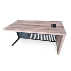 AFTAN BLACK HAWK Limited Edition - Executive Desk Pedestal & Right Mobile Return 180cm - Warm Oak &Black(Aftan Executive Desk With Pedestal Right Mobile Return 180cm Warm Oak Black) -Modern Furniture N2806 BLACK Back5 RIGHT 800