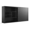 AFTAN Display Unit 240cm - Black Concrete(Aftan Display Unit 240cm Black) -Modern Furniture NS2806 BLK 66ae3836 7acd 4990 a4a1 2170204c58c9