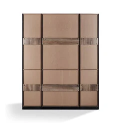 REGGIE Display Unit 160cm - Warm Oak & Black(Reggie Display Unit 160cm Mahogany Colour) -Modern Furniture NS280901800 4