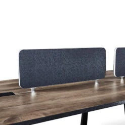 ARTO 4 People Back To Back Workstation 4 Cabinets 2.4M - Warm Oak & Black(Arto Workstation 4 People 2 Cabinets Double Sided) -Modern Furniture NW01803copy