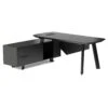 ARTO Black Executive Office Desk With Reversible Return 180-200cm - Black Concrete(Arto Black Executive Office Desk With Reversible Return 180 200cm Black) 2 ARTO Black Executive Office Desk With Reversible Return 180-200cm - Black Concrete(Arto Black Executive Office Desk With Reversible Return 180 200cm Black) -Modern Furniture NWB001 L 1 2000