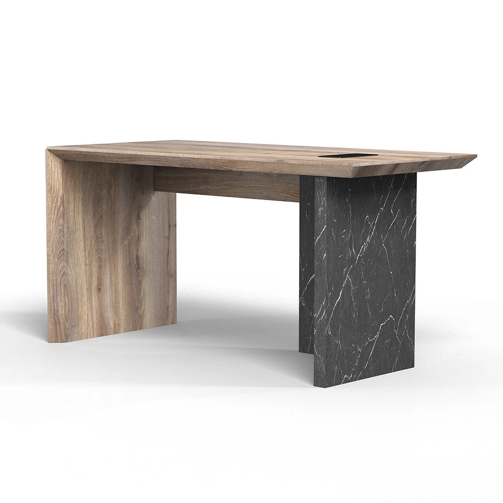 LOGAN Executive Desk Reversible 150cm - Warm Oak & Black(Logan Executive Desk Left Panel 150cm Warm Oak Black) 12 LOGAN Executive Desk Reversible 150cm - Warm Oak & Black(Logan Executive Desk Left Panel 150cm Warm Oak Black) - Image 10