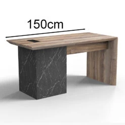 LOGAN Executive Desk Reversible 150cm - Warm Oak & Black(Logan Executive Desk Left Panel 150cm Warm Oak Black) 40 LOGAN Executive Desk Reversible 150cm - Warm Oak & Black(Logan Executive Desk Left Panel 150cm Warm Oak Black) -Modern Furniture NewN2815 N2818 4 Right 1000 6ecebbcd 19c7 4128 b845 e9dc373103a3