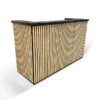 KENTO Reception Desk 180cm - Timber Slat Acoustic Black & Oak(Copy Of Kento Reception Desk 180cm Black Oak) -Modern Furniture Newreceptiondesk 9MAIN2Lighter 800