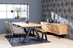 OLIVETO Sideboard Buffet 200cm - Brown & Black(Oliveto Sideboard 200cm Brown Black) -Modern Furniture OLIVETODINING2 800