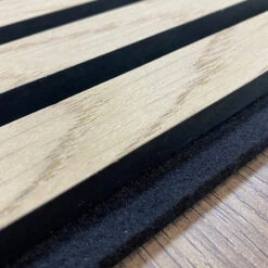 HALO Reception Desk 180cm - Oak / Black On Black(Halo Reception Desk 180cm Oak Black) -Modern Furniture OakClosup 800 822a9a9f e71a 40e3 a550 8961719fc3e9