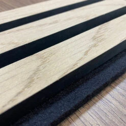 WOODFLEX Acoustics - 4pc Sample Box Set(Woodflex Flexible Acoustic Wood Wall Panel Sample) -Modern Furniture Oak Black 800