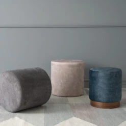 AURA Ottoman 37.5cm - Sapphire & Walnut(Aura Ottoman 37 5cm Sapphire Walnut) 14 AURA Ottoman 37.5cm - Sapphire & Walnut(Aura Ottoman 37 5cm Sapphire Walnut) -Modern Furniture Omni AuraPouf236106236103236104236105 1000