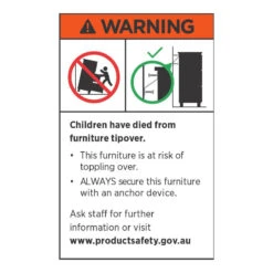 KREMAN Shelving Unit 94cm - Black(Kreman Shelving Unit 91cm Black) -Modern Furniture Other Toppling warning 71