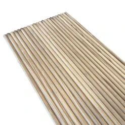WOODFLEX Flexible Solid Paulownia Wood Slat Wall Panel -2700mm X 600mm - Half Round(Woodflex Flexible Solid Paulownia Wood Slat Wall Panel 2700mm X 595mm Half Round) -Modern Furniture OutdoorHalfRoundfront2 2000