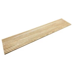 WOODFLEX Outdoor & Indoor Solid Hard Wood Slat Wall Ceiling Pool Fence Cladding - Oak - 2700mm X 545mm(Solid Wood Outdoor Indoor Slat Wall Ceiling Cladding Oak 4pc Set) -Modern Furniture OutdoorMain2 1000