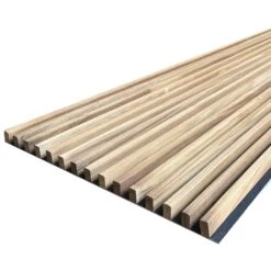 WOODFLEX Flexible Outdoor Hard Wood Batten Pool Fence Cladding - Oak & Black - 2400mm X 600mm(Woodflex Flexible Outdoor Hard Wood Wall Ceiling Cladding Oak Black 2400mm X 600mm) -Modern Furniture Outdoorbattons Closup 2000