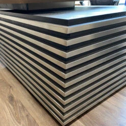 PHOENIX Executive Desk With Left Return 2.8M - Warm Oak & Black(Phoenix Executive Desk With Left Return 2 8m Mahogany Black) 41 PHOENIX Executive Desk With Left Return 2.8M - Warm Oak & Black(Phoenix Executive Desk With Left Return 2 8m Mahogany Black) -Modern Furniture PhoenixSteelCloseup 800