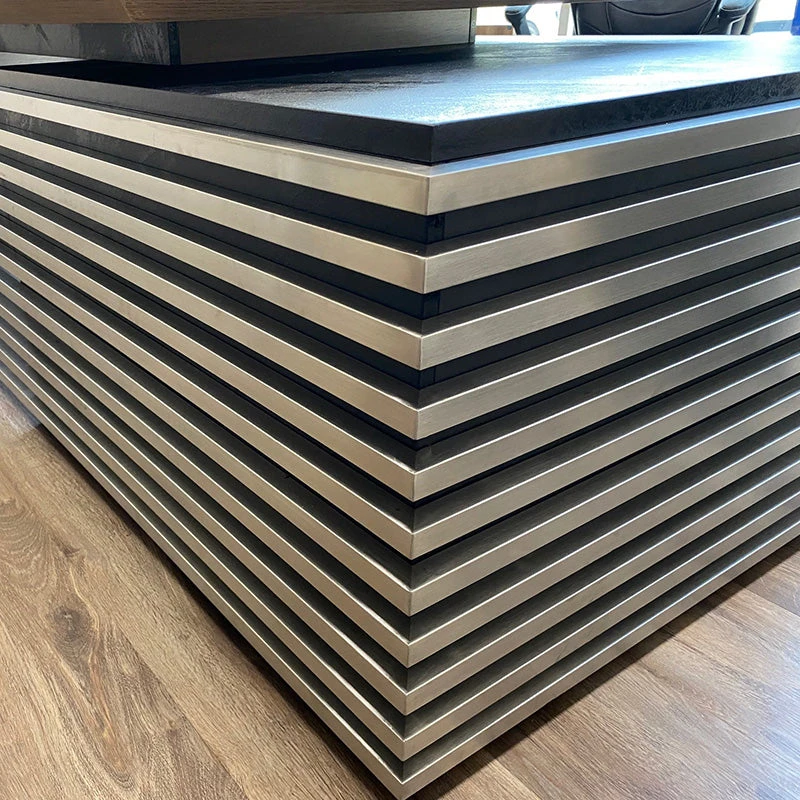 PHOENIX Executive Desk With Right Return 2.8M - Warm Oak & Black(Phoenix Executive Desk With Right Return 2 8m Mahogany Black) 22 PHOENIX Executive Desk With Right Return 2.8M - Warm Oak & Black(Phoenix Executive Desk With Right Return 2 8m Mahogany Black) - Image 20