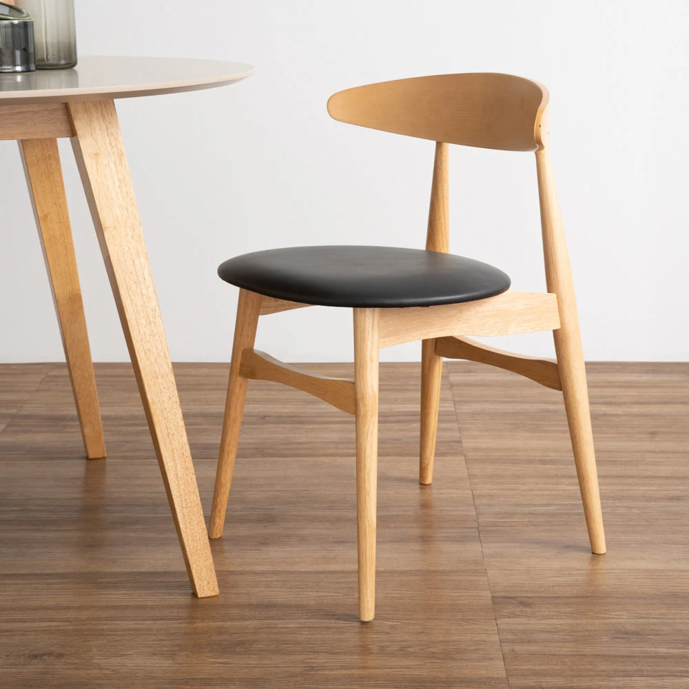 TELYN Dining Chair - Oak + Black(Telyn Dining Chair In Black) 7 TELYN Dining Chair - Oak + Black(Telyn Dining Chair In Black) - Image 5