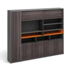 RADDIX Display Unit 240cm - Brown(Raddix Display Unit 240cm Iron Grey Black)