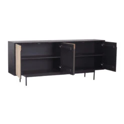RADLEY Sideboard 180 Cm Solid Mango Wood - Natural & Black(Radley Sideboard 180 Cm Natural Black) 13 RADLEY Sideboard 180 Cm Solid Mango Wood - Natural & Black(Radley Sideboard 180 Cm Natural Black) -Modern Furniture RADLEYLighterSideboard LX 2104 HQd800