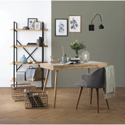 RETH Study Desk 120cm - Natural & White(Reth Study Desk 120cm Natural White) -Modern Furniture Reth Ceyla Egor Slug Avis cropedcopy