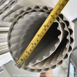 WOODFLEX WHITE PRIMED FLEXIBLE - HALF ROUND 37 - 2700mm X 600mm(Woodflex Flexible Prime Half Round 37 5mm 270x60x9) -Modern Furniture Rolled up All profiles 1000 copy