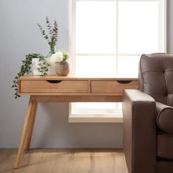 LAMAR Console Table With 2 Drawers 122cm - Natural(Lamar Console Table With 2 Drawers 122cm Natural) -Modern Furniture Royce1 3231260 233202 Lamar133058 134052IMG 2889 1000