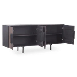 SAHARA Sideboard Buffet 180 Cm Solid Mango Wood - Honey(Sahara Sideboard 180 Cm Black) -Modern Furniture SAHARASideboard LX 2107 whiteb800