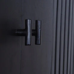 SHANTI Tall Sideboard 120cm Solid Acacia Wood - Black(Shanti Sideboard 120 Cm Black) 24 SHANTI Tall Sideboard 120cm Solid Acacia Wood - Black(Shanti Sideboard 120 Cm Black) -Modern Furniture SHANTISideboard LX 2110 HQf800