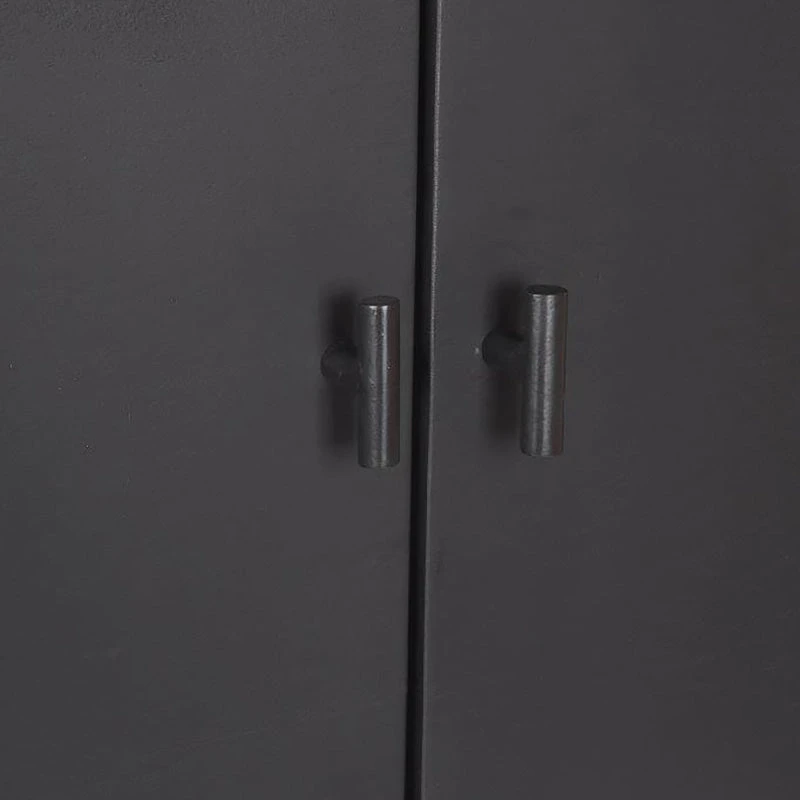 SHANTI Tall Sideboard 120cm Solid Acacia Wood - Black(Shanti Sideboard 120 Cm Black) 12 SHANTI Tall Sideboard 120cm Solid Acacia Wood - Black(Shanti Sideboard 120 Cm Black) - Image 10