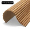WOODFLEX Flexible Solid Paulownia Wood Slat Wall Panel -2700mm X 600mm - Half Round(Woodflex Flexible Solid Paulownia Wood Slat Wall Panel 2700mm X 595mm Half Round) 2 WOODFLEX Flexible Solid Paulownia Wood Slat Wall Panel -2700mm X 600mm - Half Round(Woodflex Flexible Solid Paulownia Wood Slat Wall Panel 2700mm X 595mm Half Round) -Modern Furniture SOLID WOOD Half Round 1000
