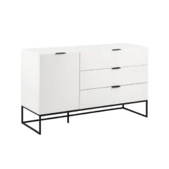 SVANA Sideboard Buffet 134cm - White(Svana Sideboard 130cm White)