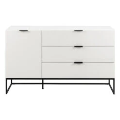 SVANA Sideboard Buffet 134cm - White(Svana Sideboard 130cm White) -Modern Furniture SVANASideboard134cm AC H000020357 B800